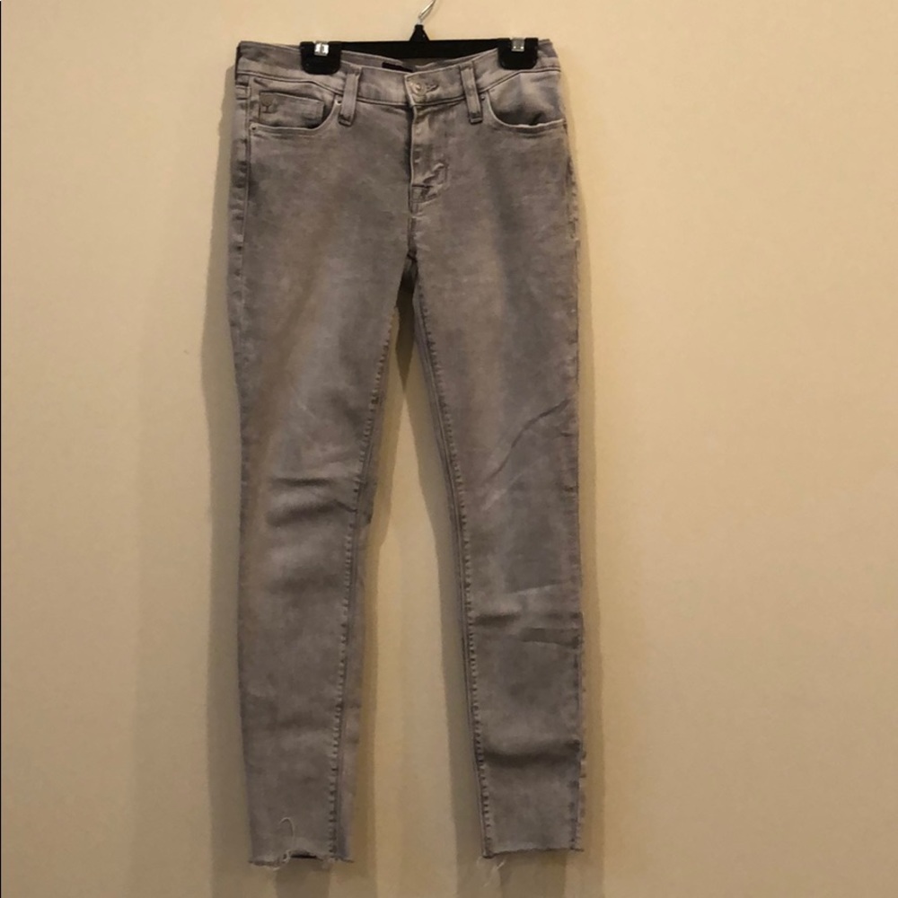 Hudson brand, light grey jeans, size 25